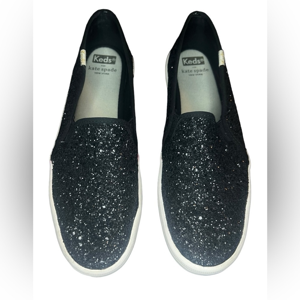 Keds x Kate Spade Double Decker Sparkle Size 9 Black